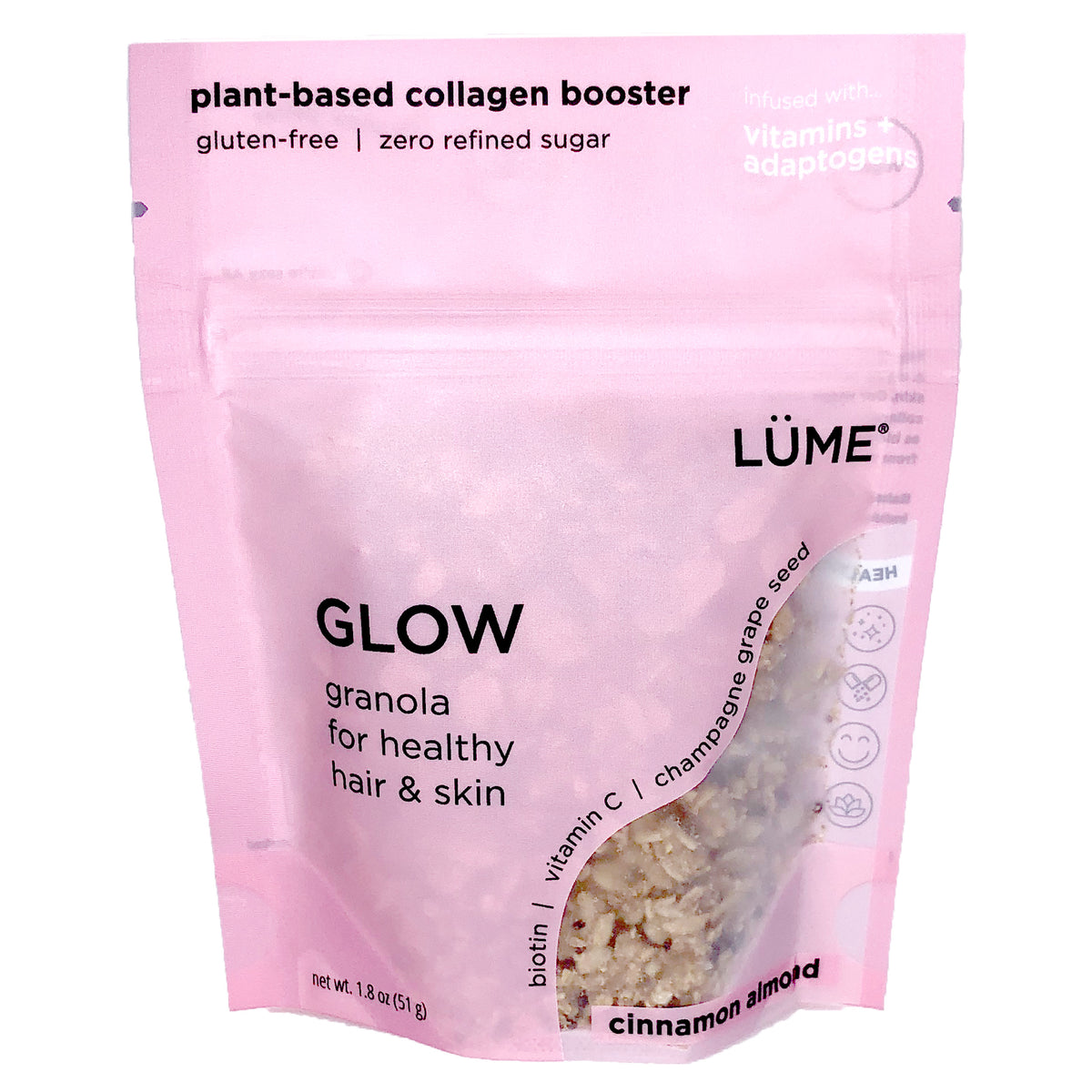 LÜME Glow Cinnamon Almond | Gluten-Free Granola for Skin, Hair, Nails